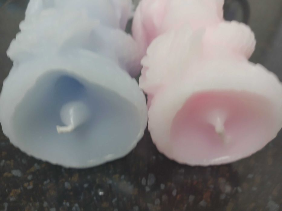 Две фигурные свечи handmade: 1000 + 500