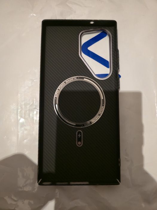 S23 ultra karbon cheholi telefon emas chehol