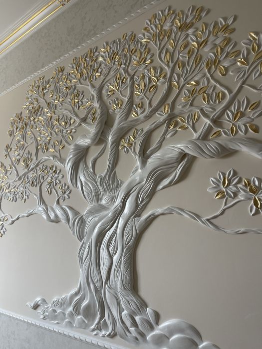 Барельеф и роспись стен