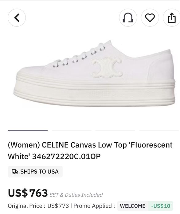 Celine кецове с платформа, стрлка 24 см