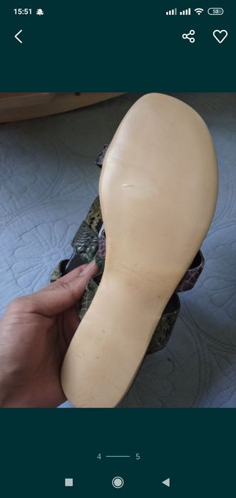 Шлепки Manolo Blahnik оригинал питон