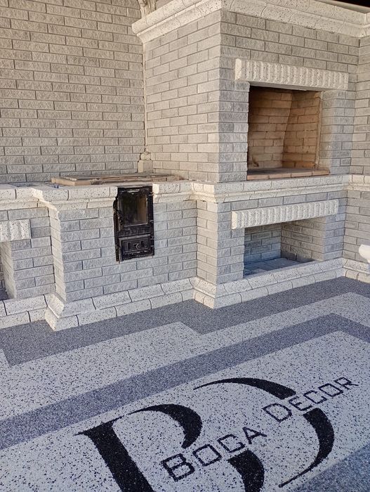 Covor de piatra naturala cu rasina