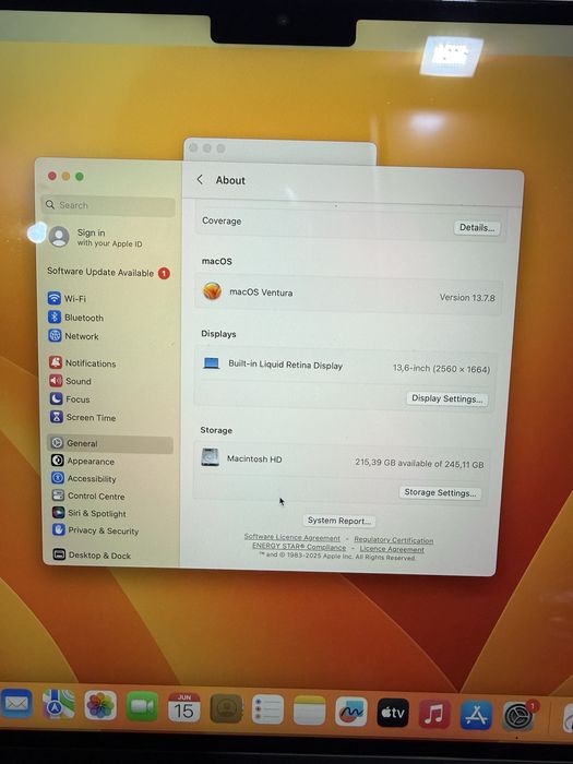 Macbook Air 13.6” M2 16/256