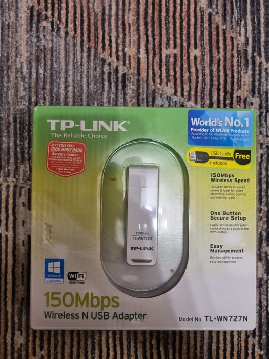 Wi-Fi USB адаптер TP-Link TL-WN727N (150 Mbps) — новый