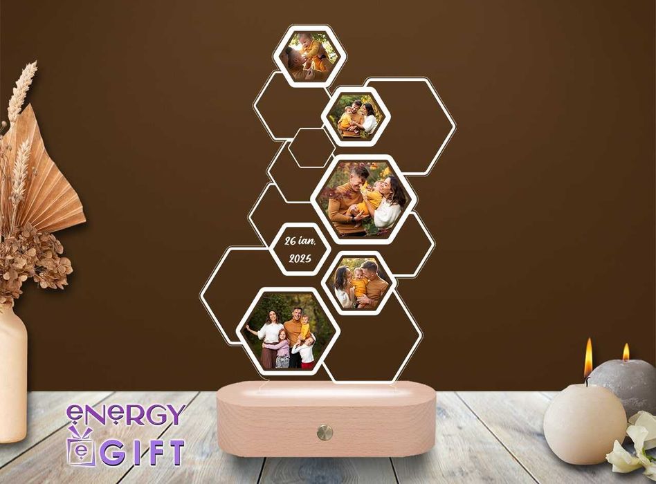 Lampa Led Personalizata – Rama Foto