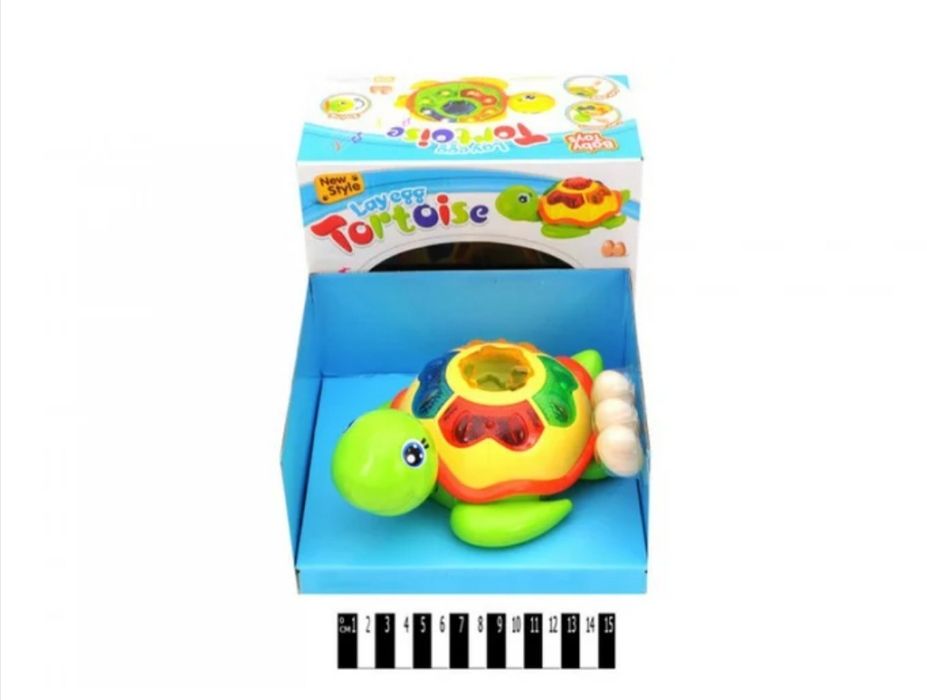 Игрушка черепаха, музыкальная, светящаяся и откладывает яйца