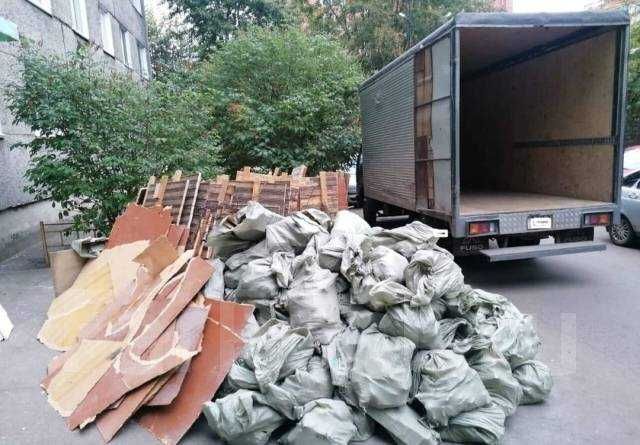 вывоз мусора, газель,