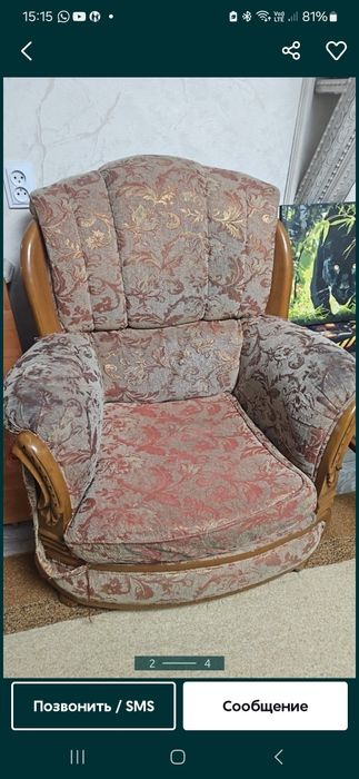 Продам диван не раскладной и 2 кресла