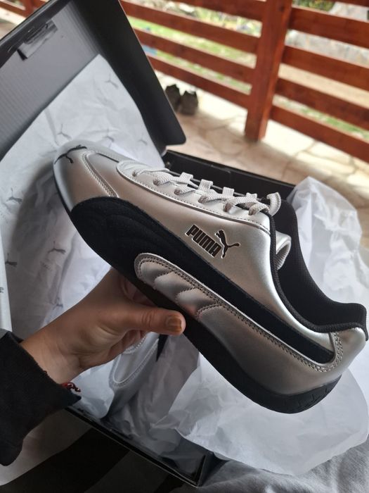 Adidasi Puma Silver (Speedcat Metallic)