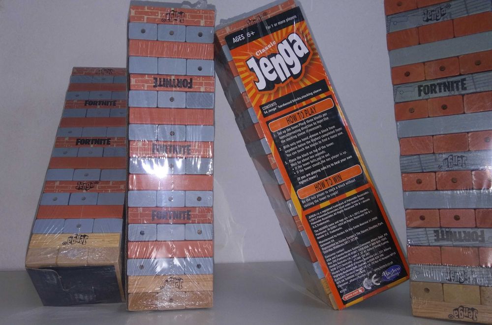 НАМАЛЕНА ЦЕНА ! Модел дървена дженга Фортнайт Jenga Fortnite 54бр.
