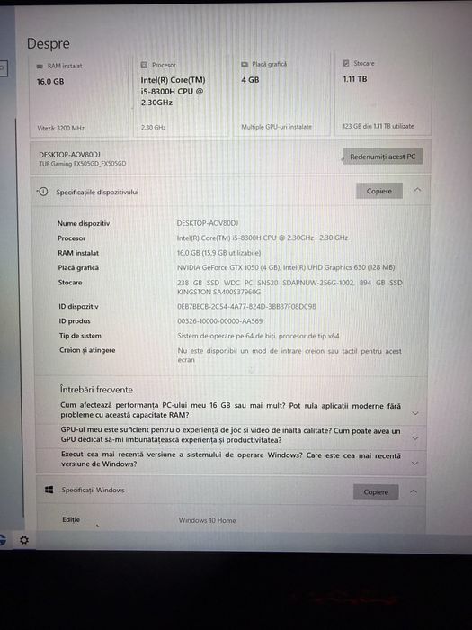 ASUS TUF Gaming FX505GD