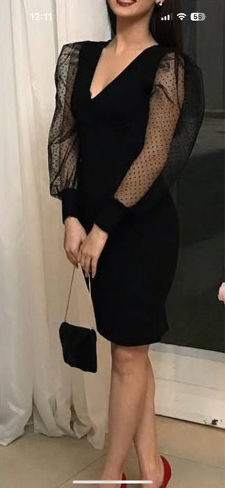 Rochie scurta neagra eleganta de ocazie