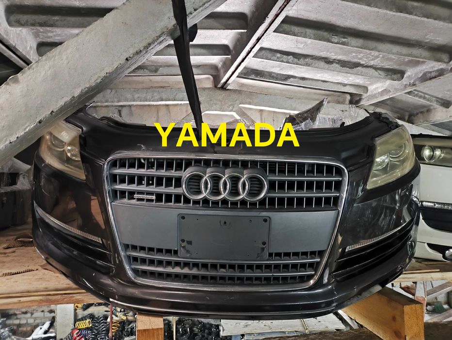 Audi Q7 ноускат морда в сборе ( бампер в сборе )