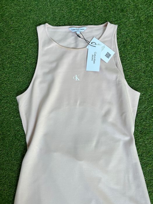 Дамска рокля : Calvin Klein Jeans Racerback Milano Sepia Rose L