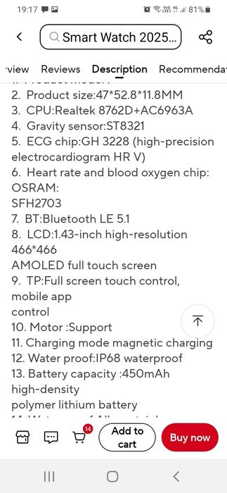 Smartwatch cu multiple functii de monitorizare a sanatatii