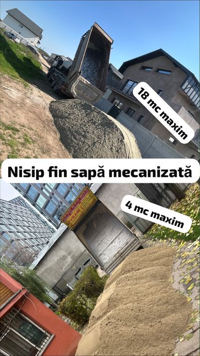 Nisip balast pietris masina de 4 mc si 18 mc-transport moloz-pamant umplutura-pamant vegetal-bragadiru-magurele-clinceni-berceni-jilava-teghes