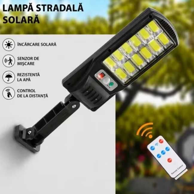 OEM Lampa Solara LED 100W cu Senzor de Miscare si Telecomanda