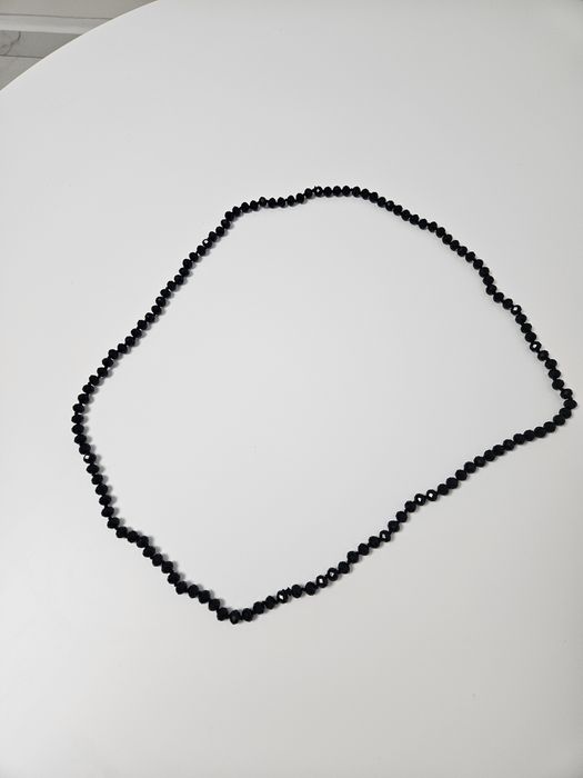 Colier rozaliu negru mare superb NOU