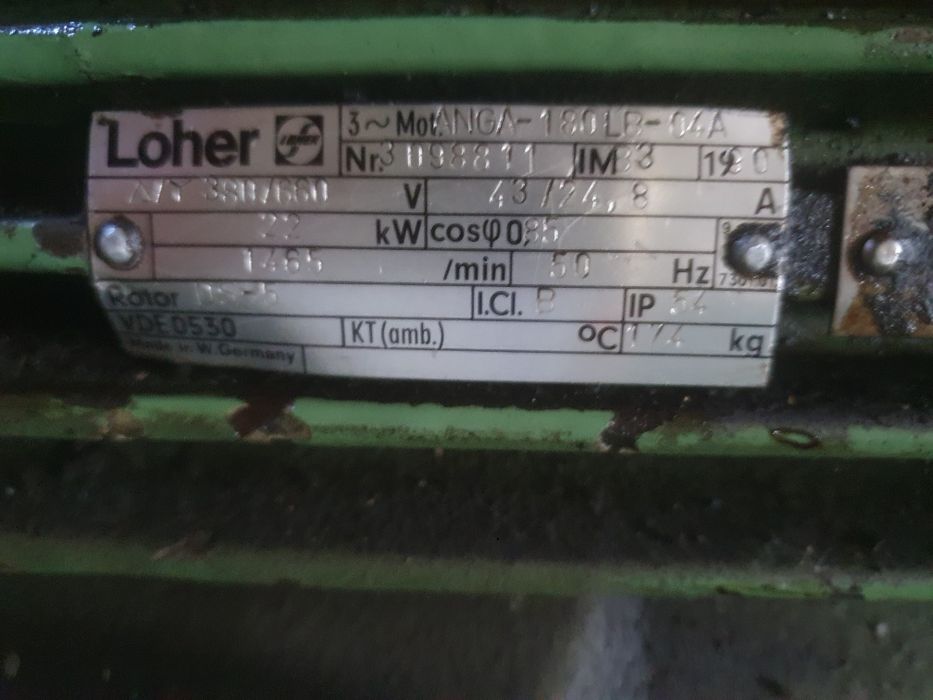 Motoare electrice 22 kw si 27 kw la 1400 turati/ min