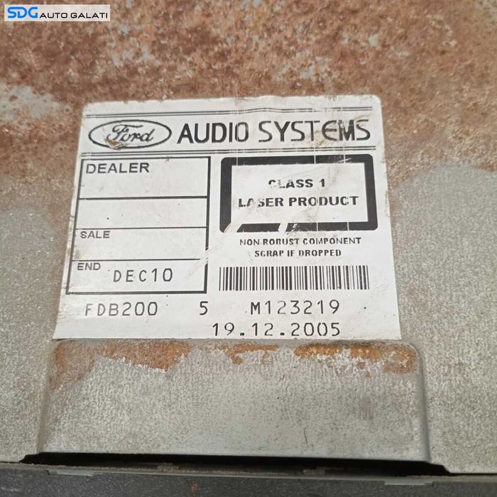 Unitate Radio CD Player Ford Fiesta MK 5 2002 - 2008 Cod 6S61-18C815-AF 033539 [2442]