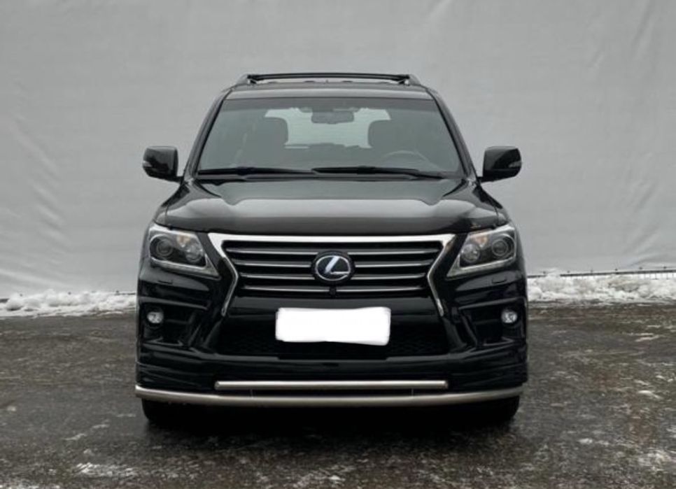 Защита бампера Лексус ЛХ LX 570