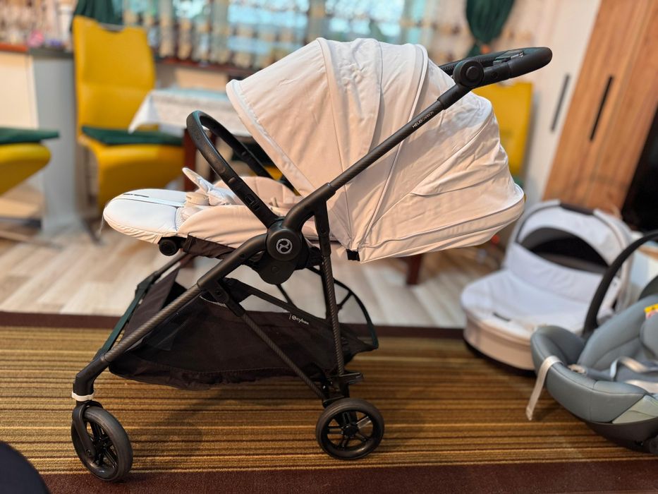 Cărucior CYBEX MELIO CARBON (fog grey)2 in 1 + Scoica Cybex Cloud G  i