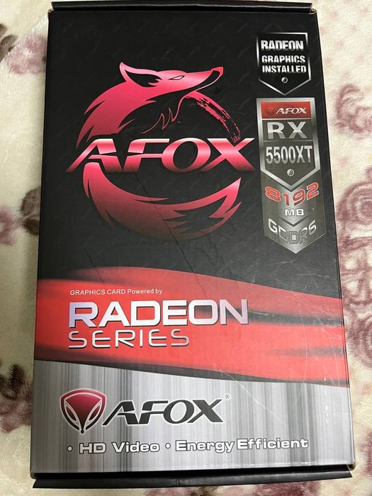 Видеокарта PCI-E AFOX AMD Radeon RX 5500 XT GAMING X 8192MB 128bit [RX