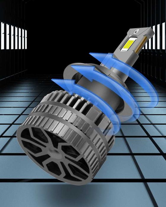 Комплект LED ЛЕД крушки H7 Х7 H4 Х4 12V 120W Canbus без грешки 6000К