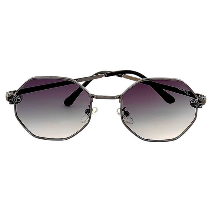 Cartier WESS Унисекс слънчеви очила с многоъгълна рамка UV 400 Защита