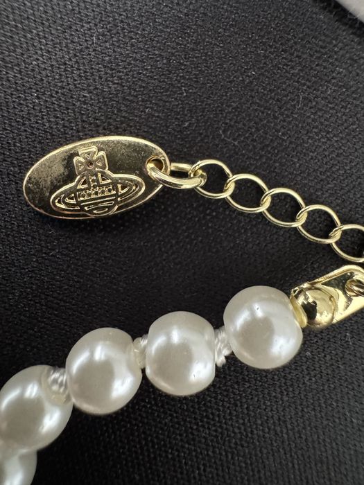 Bratara Vivienne Westwood Gold Pin Pearl