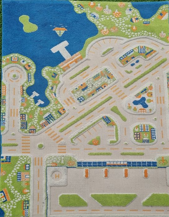 Covor copii 3D IVI City marimea 134 × 180