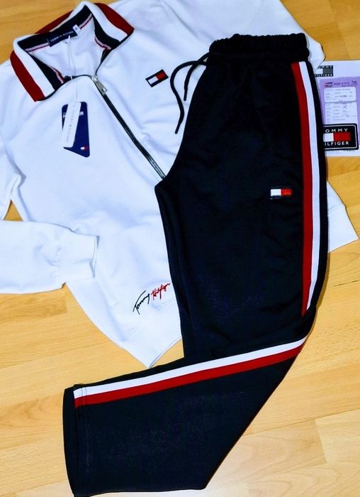 Trening bumbac TH,super model, feronerie metalica, logo brodat, pantaloni conici