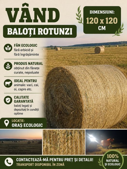Baloti de ovaz rotunzi