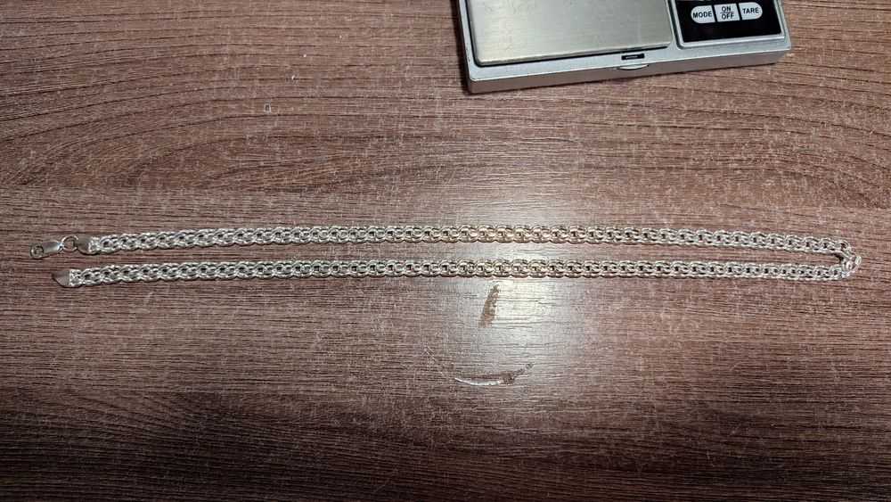 Цепи серебро б/у после полировки