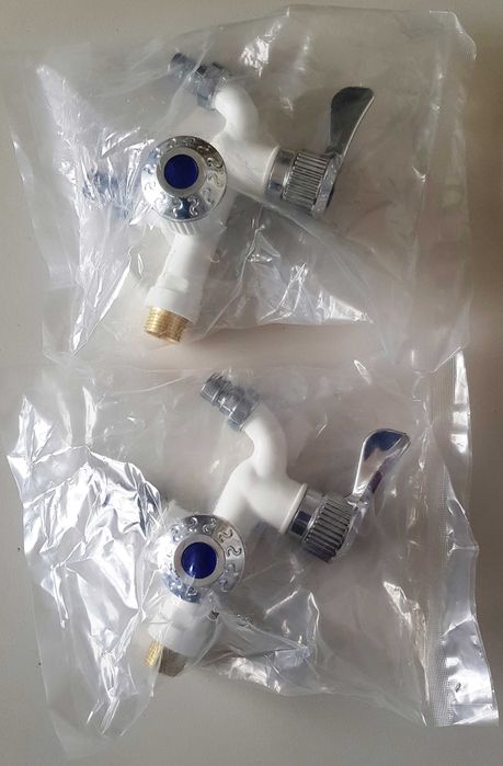 Robinet verde sau alb cu 2 iesiri Nou ambalat!