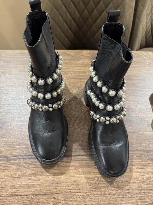 Кожени боти Zara 36 номер