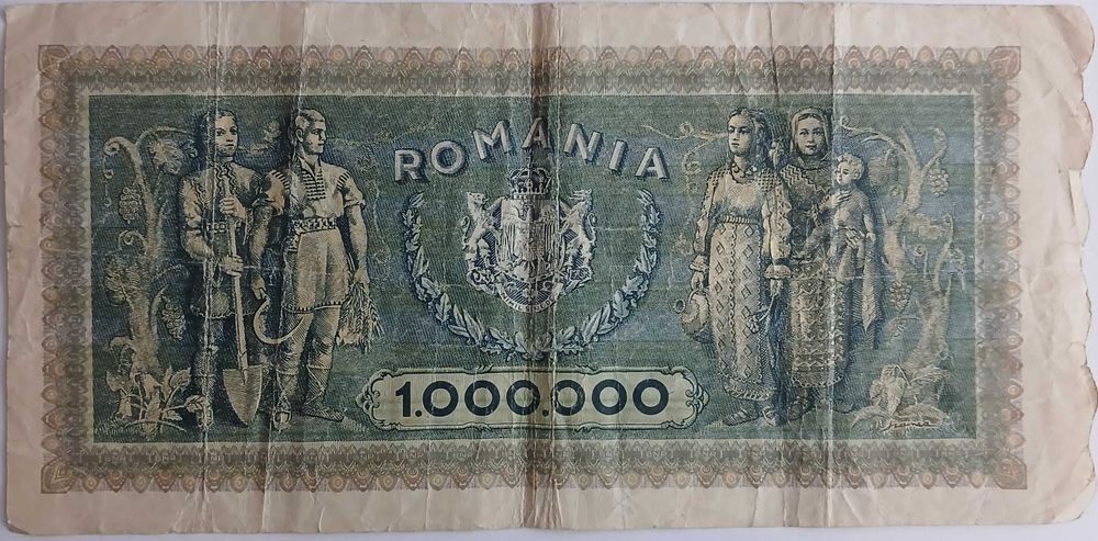Romania, 1.000.000 Lei 1947