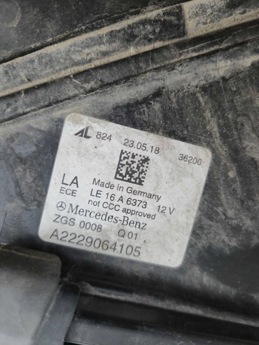 Far stanga Mercedes S Class W222 Cod A2229064105