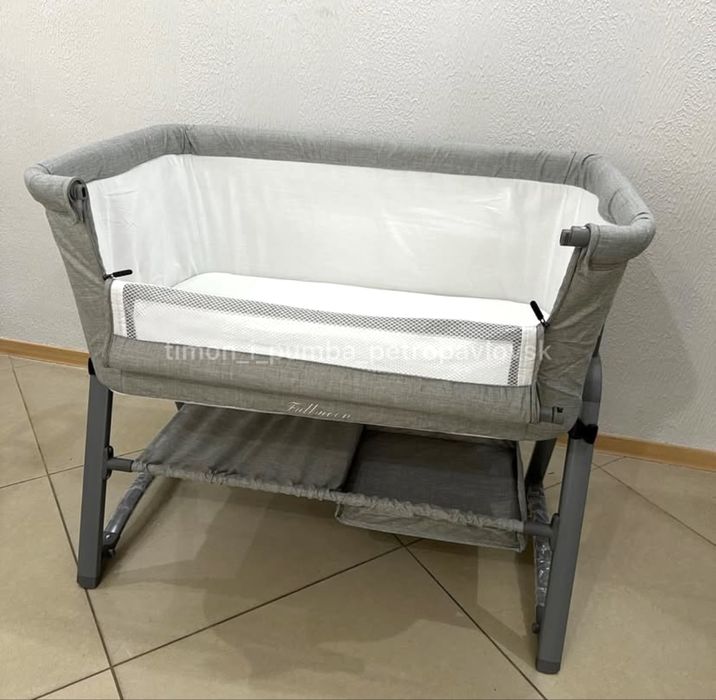 Кроватка-люлька серая
