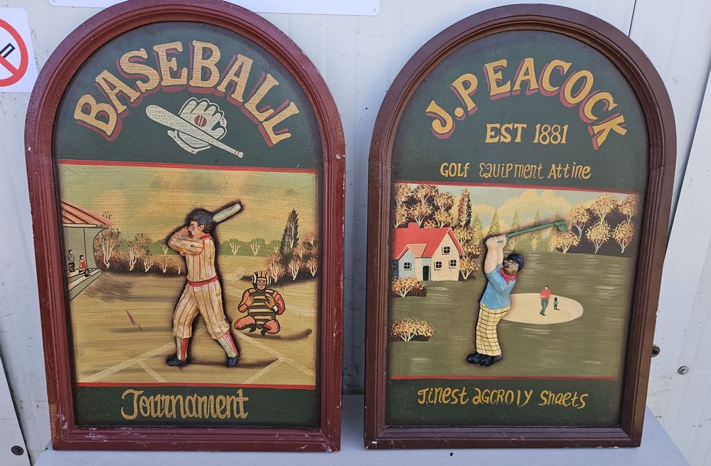 Tablou relief decorativ JP Peacock golf east / Baseball Tournament
