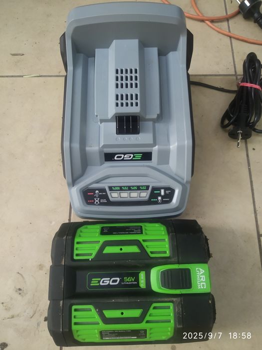 Baterie și încărcător EGO funcționale absolut normale