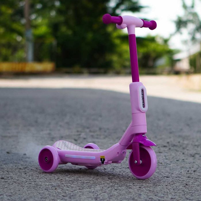 Trotineta electrica Kinderauto Aquamist cu aburi, lumini 30W 6V Pink