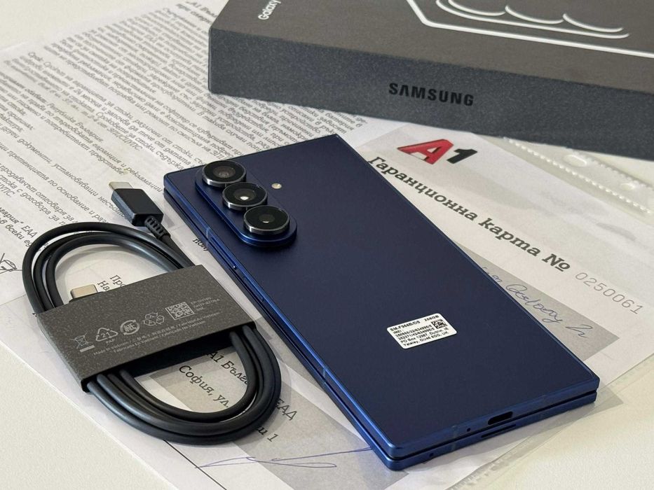 Бартер! НОВ! 24м. Гаранция! Samsung Galaxy Z Fold 7 Blue Shadow (Син) 0 Цикъла
