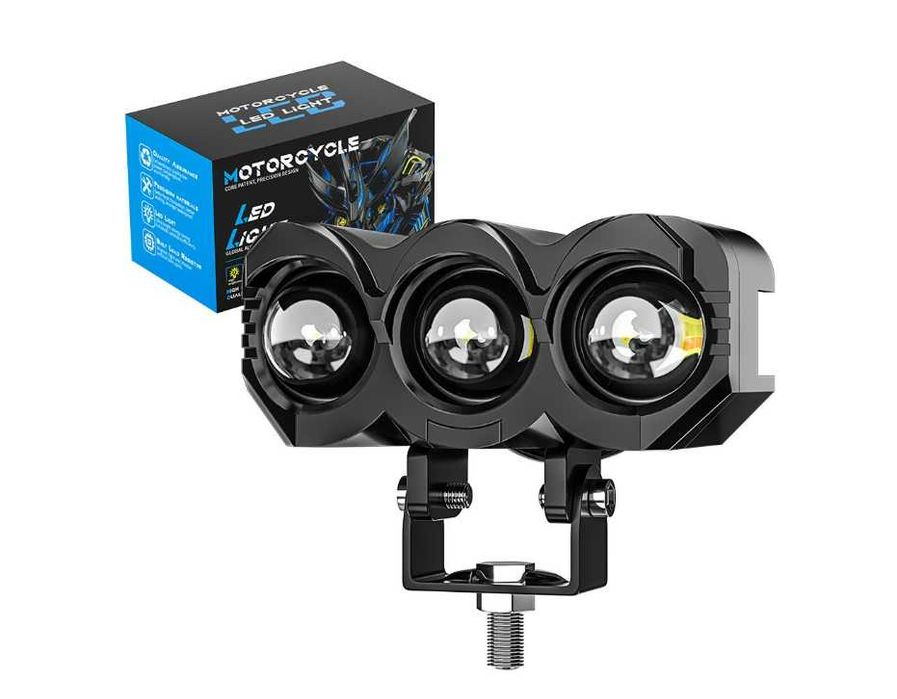 30W LED халоген фар бяла и жълта светлина 9-60V – универсална работна лампа за джип, офроуд и мотор