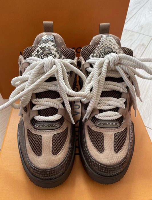 Adidasi Louis Vuitton Skate Snake Mocha