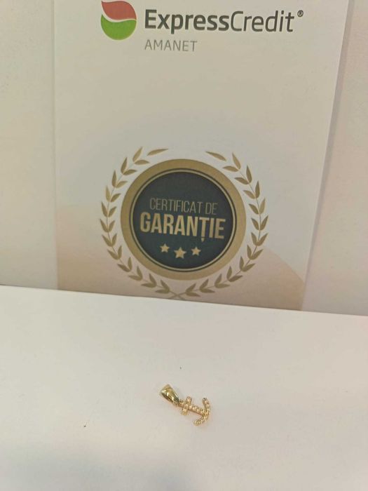 (AG41) Pandativ aur, 14 K b5651 Certificat de garantie