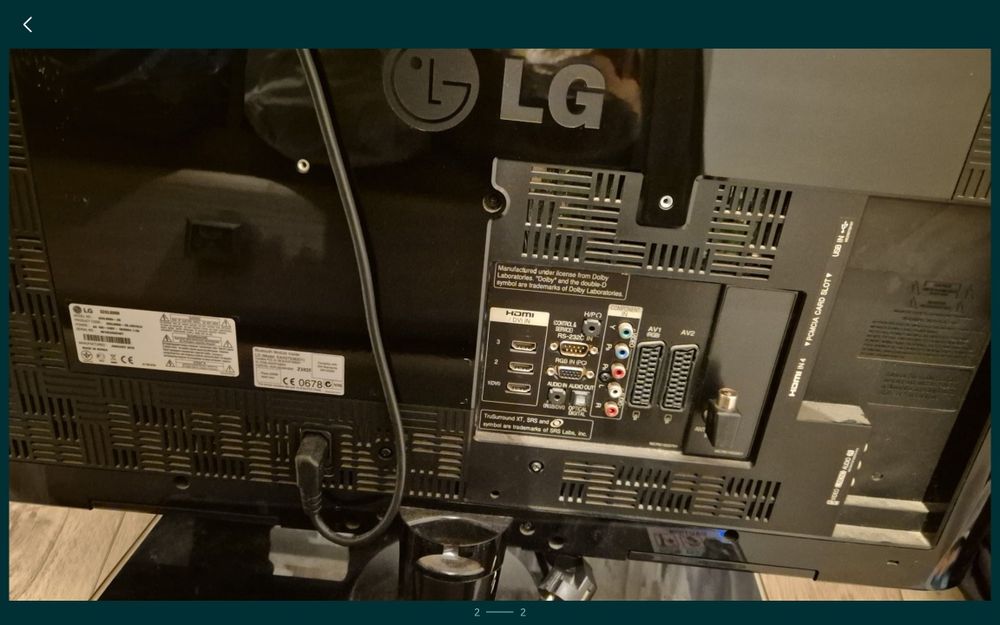 Продается жидкокристаллический телевизор LG в хорошем состоянии.