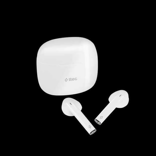 Bluetooth слушалки ttec Mode, TWS, Бели,  НОВИ, ФАБРИЧНА ОПАКОВКА