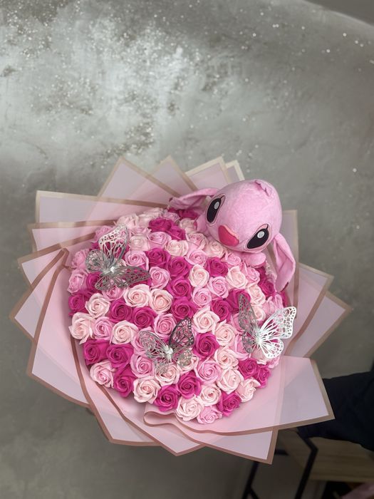 Buchet flori sapun