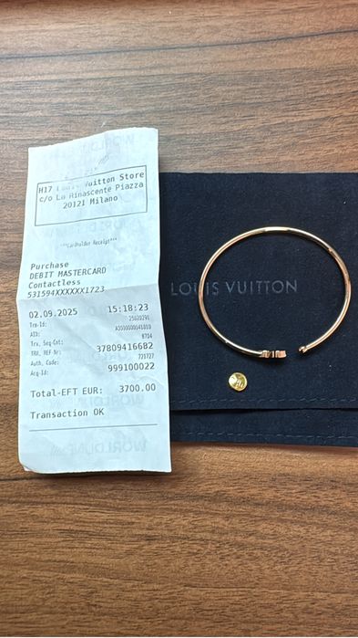 Bratara aur 18 k Louis Vuitton